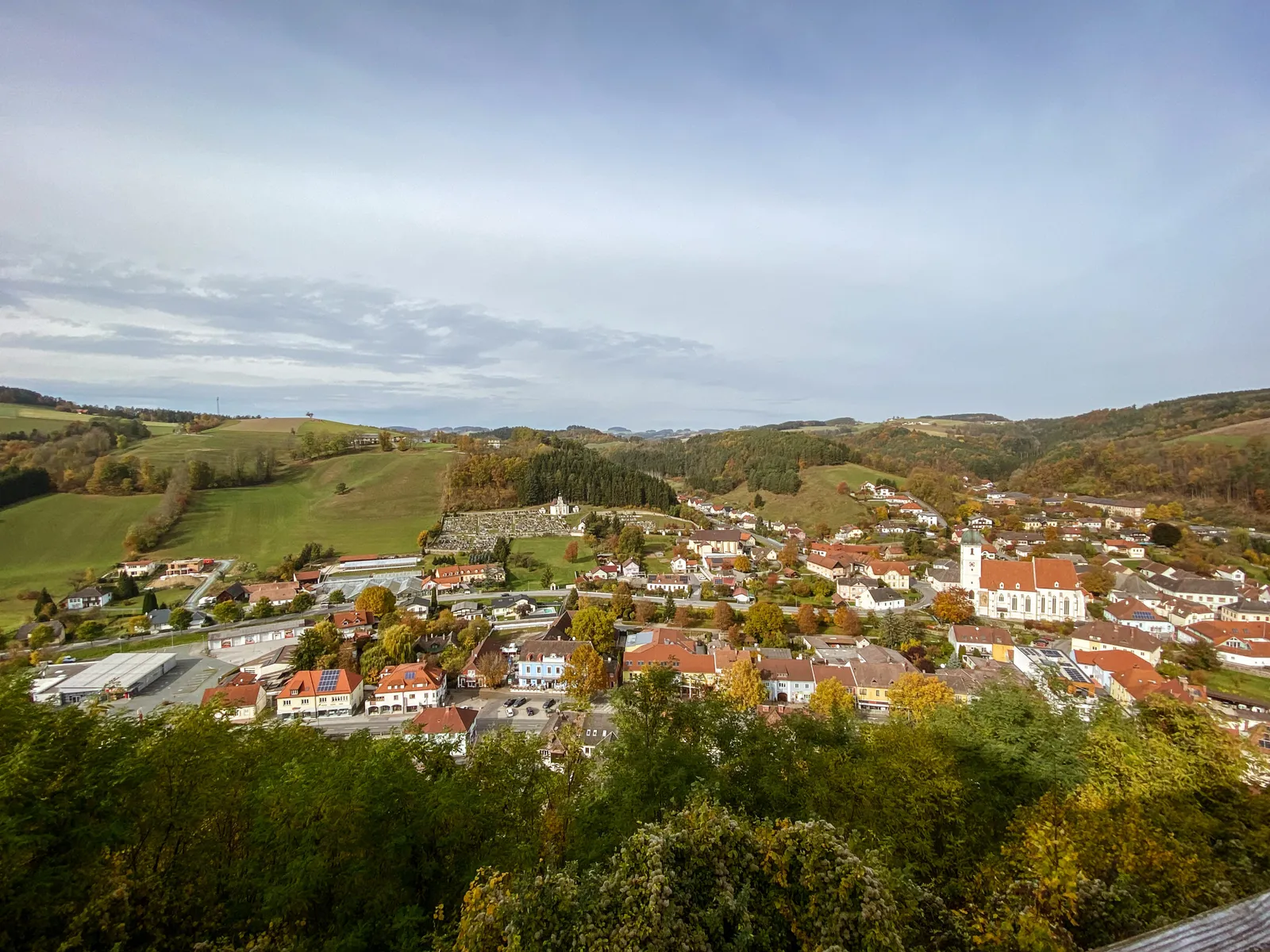 Burgruine Kirchschlag Panorama