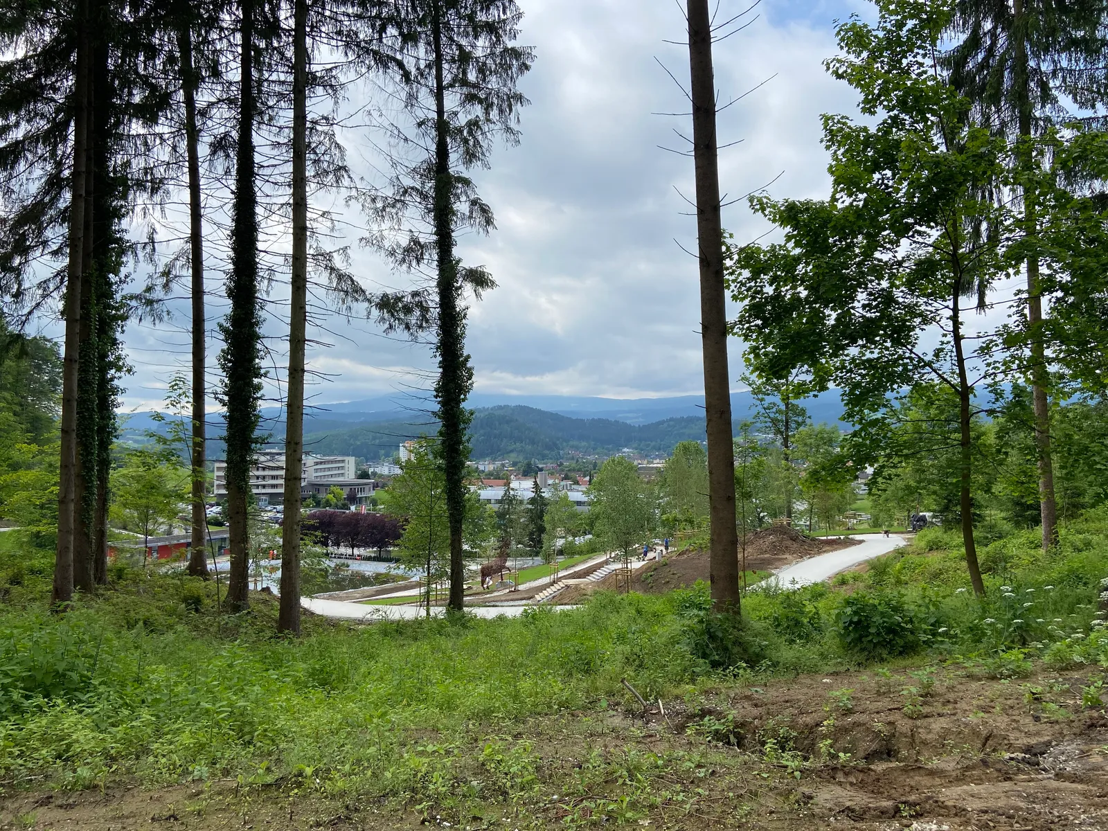 Ausblick Kurpark Lipizzaner stud home Baustelle