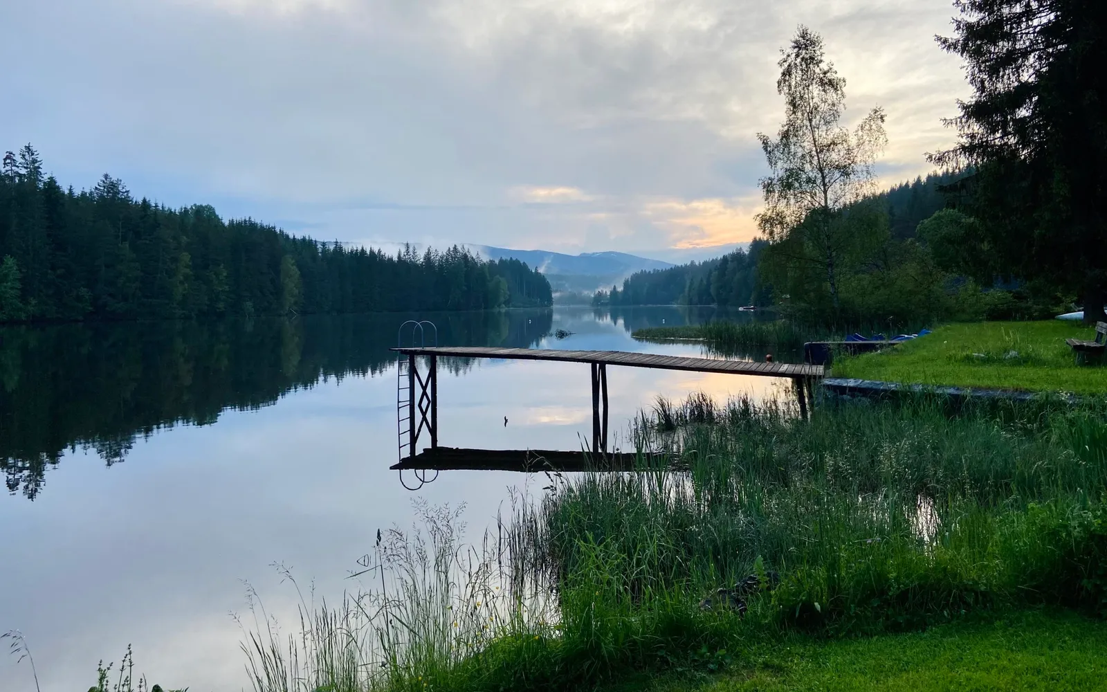 Sonnenuntergang Stimmung Packer Stausee edited