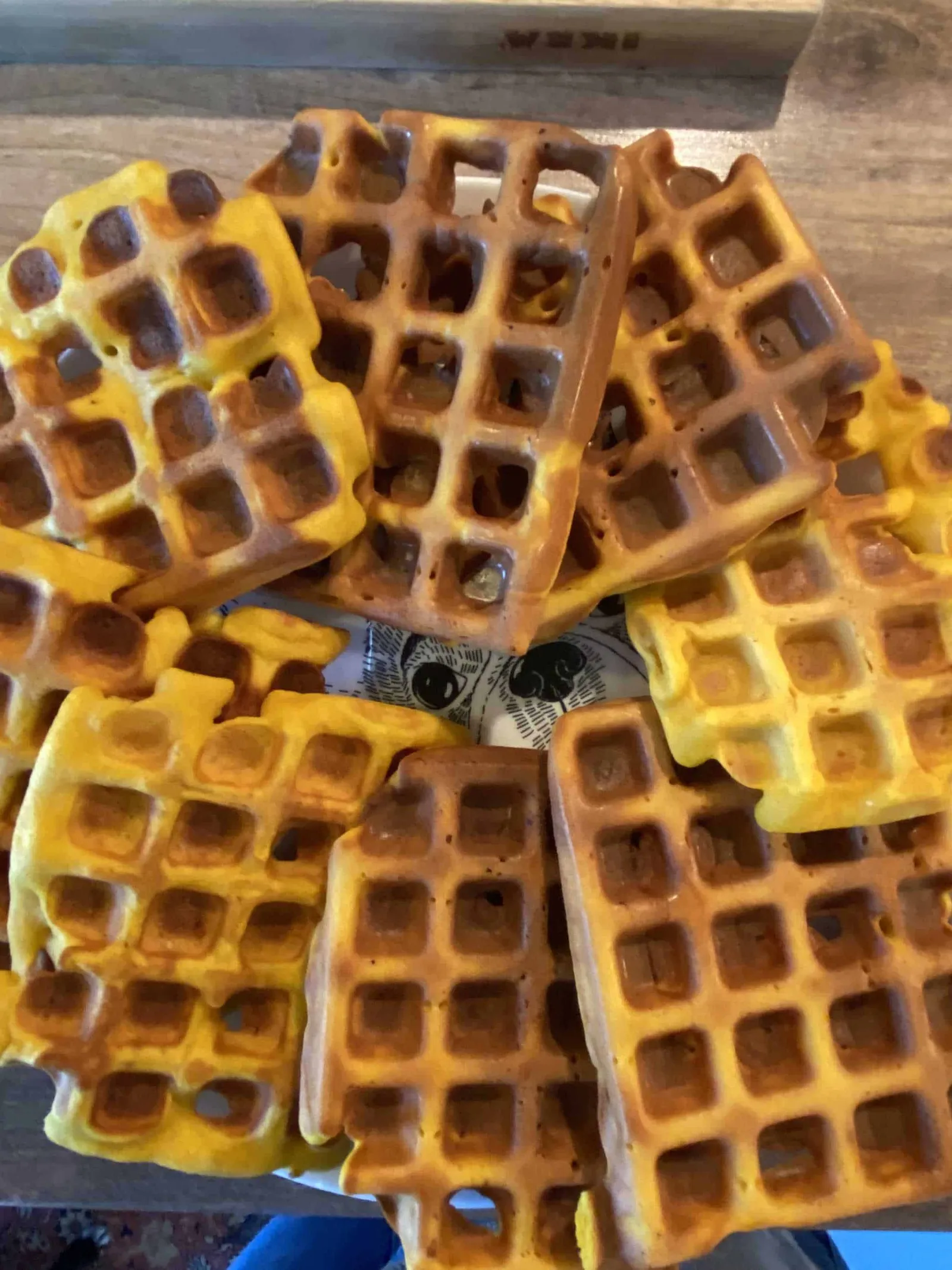 fertige Kürbiswaffeln für Hunde