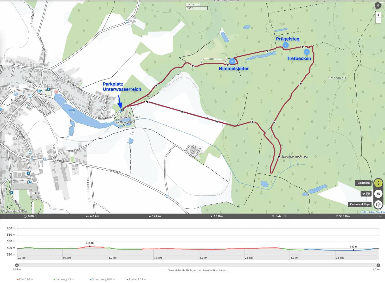 Tourplan Hochmoor Schrems Outdooractive