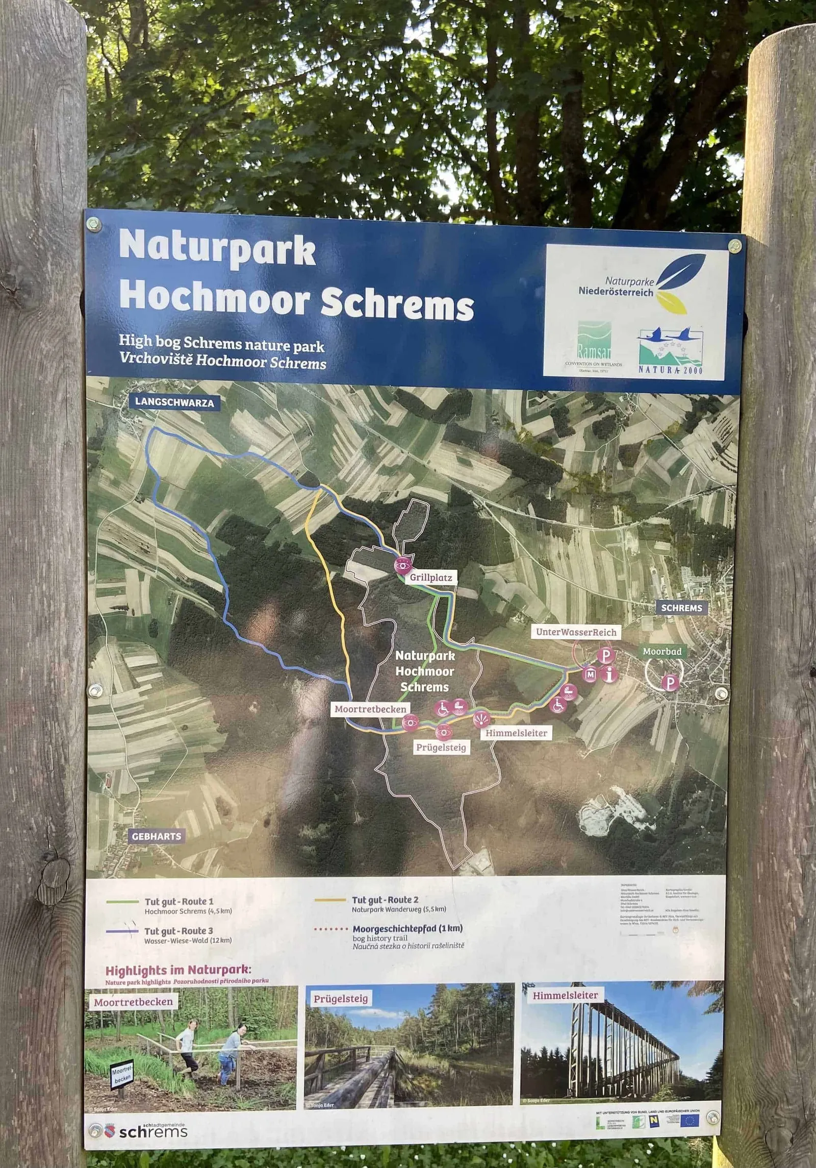 Übersichtsplan Hochmoor Schrems
