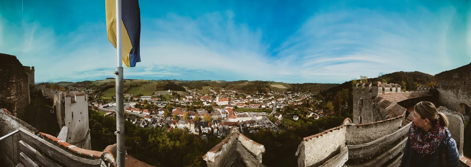 Burgruine Kirchschlag Panorama