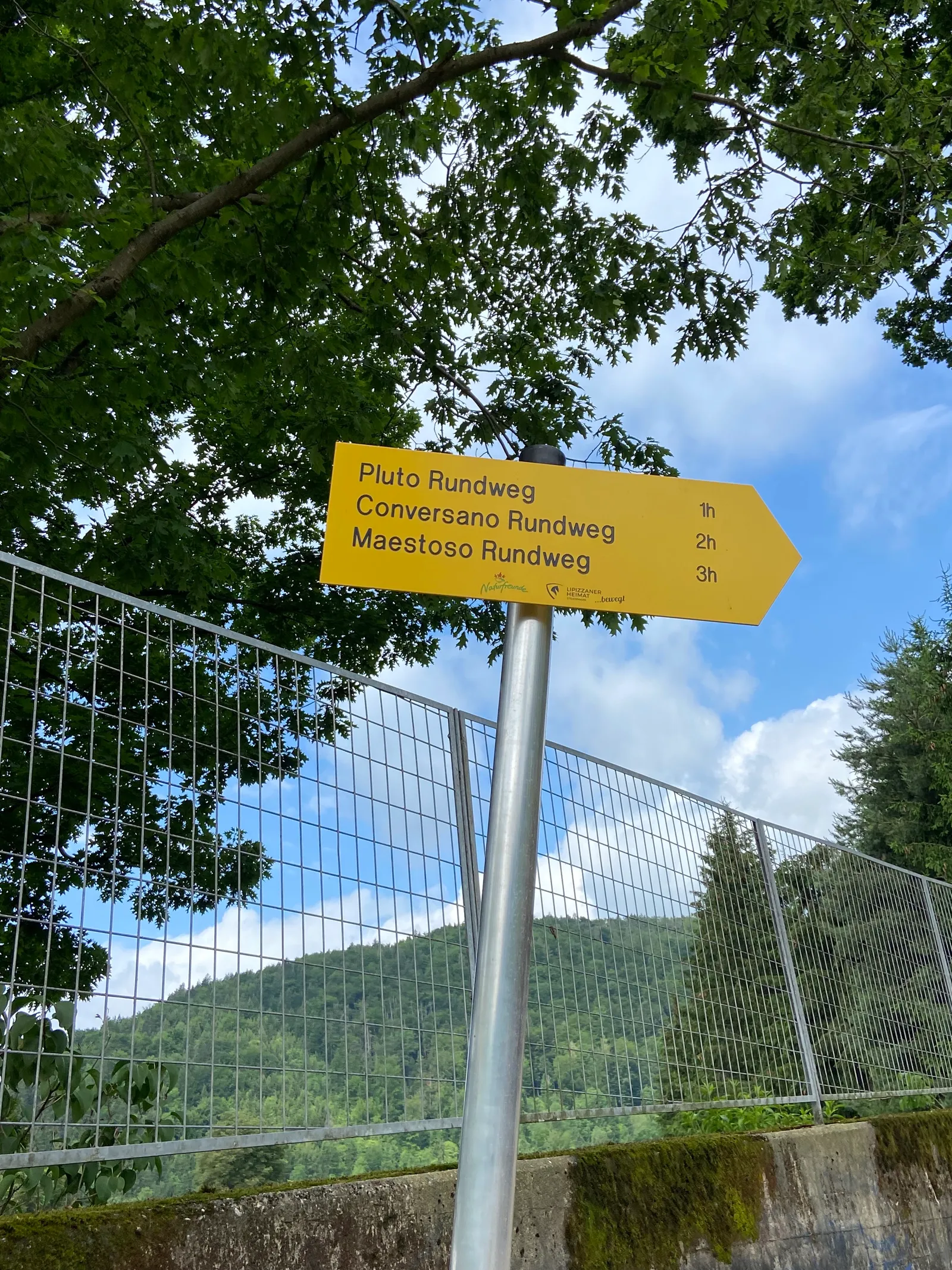 Wegweiser Piberrunden