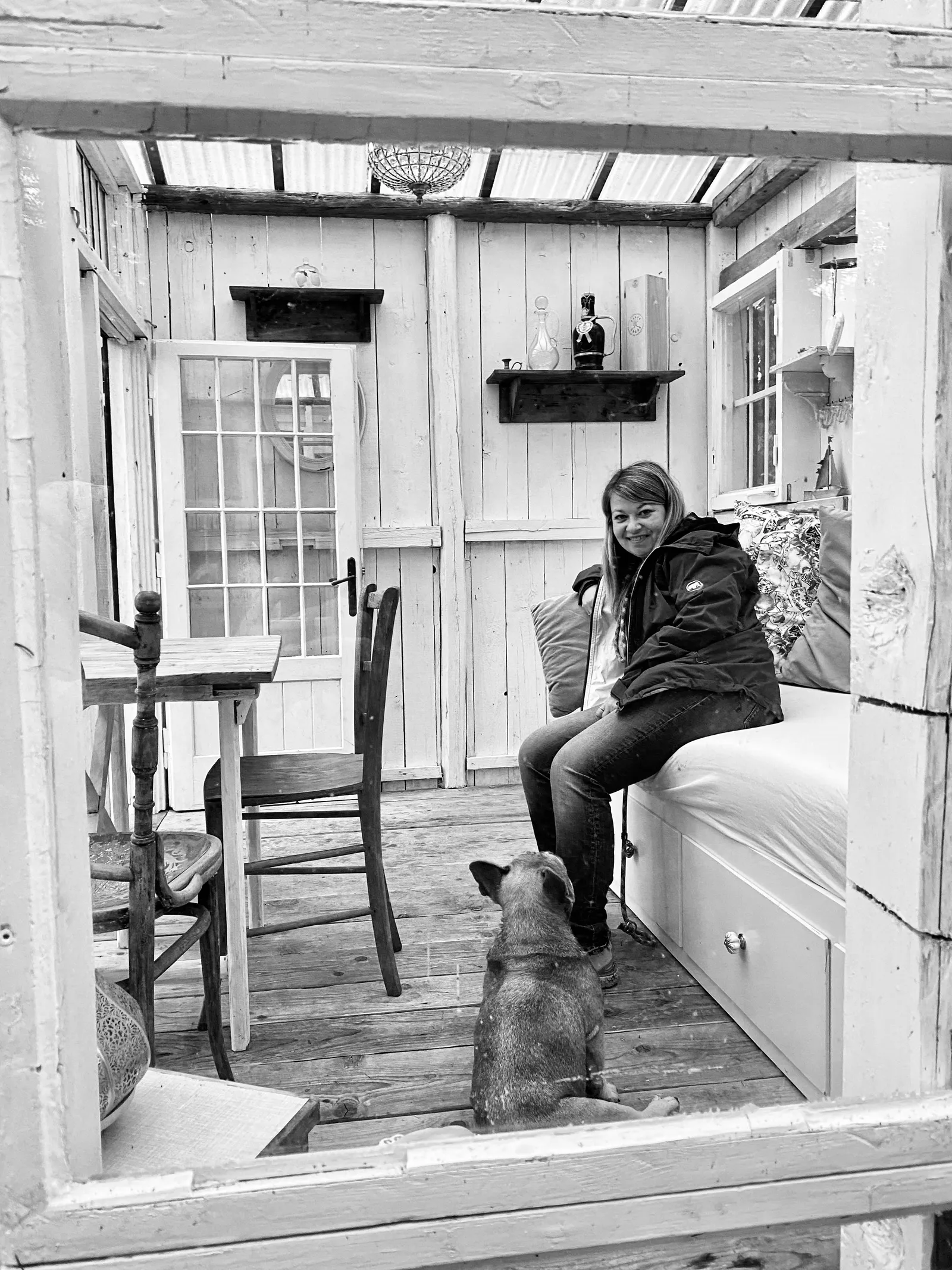 Archie und ich in der Villa Seensucht am Packer Stausee
